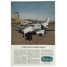 Vintage 1968 Beechcraft King Air B90 Aircraft Airplane Magazine Print Ad... - $7.57