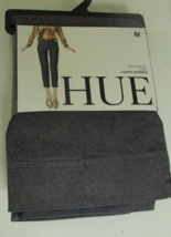 Hue Leggings Gold Metal Knit Loafer Skimmer Size Medium Style U20803 - $17.77