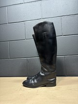 Vintage Equestrian Tall Leather Riding Boots Women’s Sz 7 M - £35.24 GBP