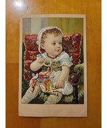 Victorian Trade Card - E.W.Gillett, Magic Yeast Cakes - Girl W/ Harlequi... - £24.76 GBP