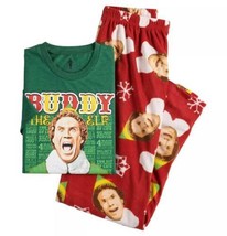 Mens Pajamas 2 pc Holiday Christmas Buddy The Elf Nutcracker Top &amp; Pants-sz XL - £20.68 GBP