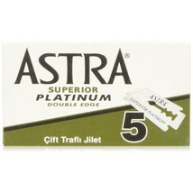 Astra Superior Platinum (Green) Double-Edge Razor Blades (25 blades) - £6.34 GBP