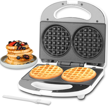 Double Mini Waffle Maker Machine, Chaffle Maker, Waflera Electrica, Small Waffle - £28.76 GBP