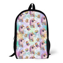 Mondxflaur Unicorn Backpacks for School Kids Adults Lightweight Bag 16.9in - £19.22 GBP