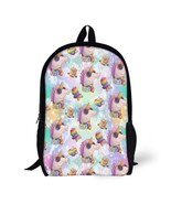 Mondxflaur Unicorn Backpacks for School Kids Adults Lightweight Bag 16.9in - $33.66 CAD