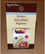 Teachers Reward Stickers 1 1/4&quot; Wide Rolls You Choose Type Recollections... - $3.96 CAD