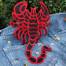 Red Scorpion Patrol Large Back Patch 11 Inch Big Size XL XXL Embroidered... - €23,95 EUR