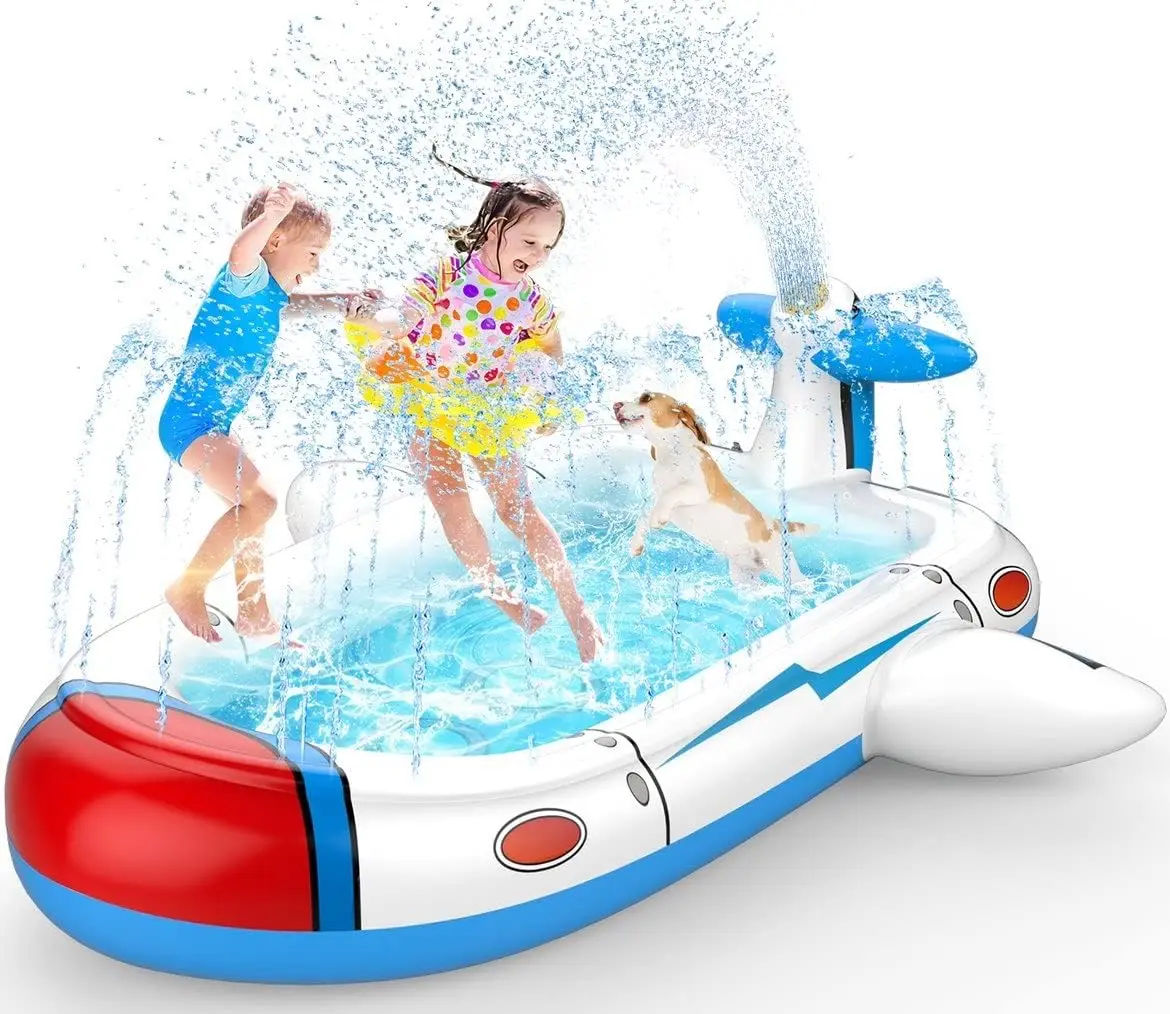 Inflatable Swimming Pool Splash Pad for Children Sprinkle Play Mat Summer Water - £54.57 GBP+