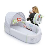 Baby Travel Bassinet Nest Portable Foldable Backpack Unisex Owls Indoor ... - £79.15 GBP
