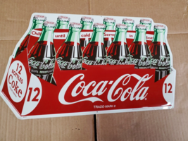Embossed Tin Coca Cola Sign 12 Pack Cock Carry Case  New - £124.24 GBP