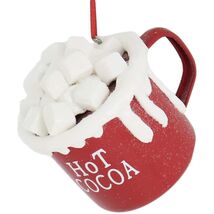 Hot Cocoa Cup with Marshmallows Christmas Ornament D3694 - $16.98