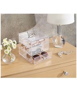 UK | Large Plastic Makeup Glasses Pens Storage Organizer Cube 3 Drawers ... - $32.85