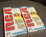 RCA T-120H Standard Grade 6 Hour VHS / VCR Blank Video Tapes - 2 pack - $8.42