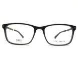 Ted Baker Brille Rahmen TFM005 BLK Schwarz Blau Gunmetal Grau Quadrat 55... - $74.44