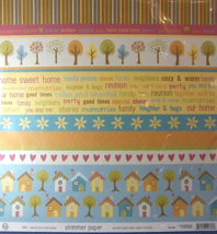 Family Time Scrapbook Paper 14 Sheets KI Memories New Unused Crafts Hous... - $12.60