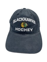 Chicago Blackhawks Hockey Baseball Hat Reebok Adjustable Stitched NHL Me... - £29.28 GBP
