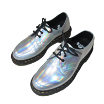 Dr. Martens Woman&#39;s 1461 in Silver Lazer Iced Metallic Oxford Shoes 7 - £58.66 GBP