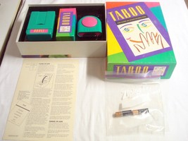 Taboo The Game of Unspeakable Fun 1989 Milton Bradley Complete - £7.86 GBP