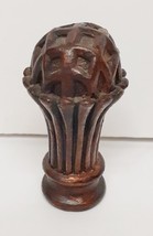 Vintage Antique Brass Lamp Finial 2.5&quot; Art Deco Retro Mid Century - £18.94 GBP