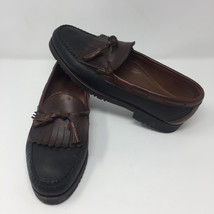Allen Edmonds Men&#39;s Nashua Tassel Loafers Shoes Sz 10 D Slip On Boat Leather - £36.17 GBP