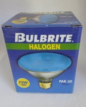 Bulbrite Lamp Halogen Par-30 Flood 120V 75W Blue Indoor Outdoor