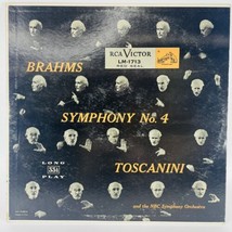 Arturo Toscanini Brahms Symphony No 4 W Nbc Orchestra Lp Rca Lm 1713 Red Seal - £4.57 GBP