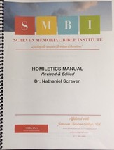 Screven Memorial Bible Institute, Homiletics Manual, Revised &amp; Edited - £15.63 GBP