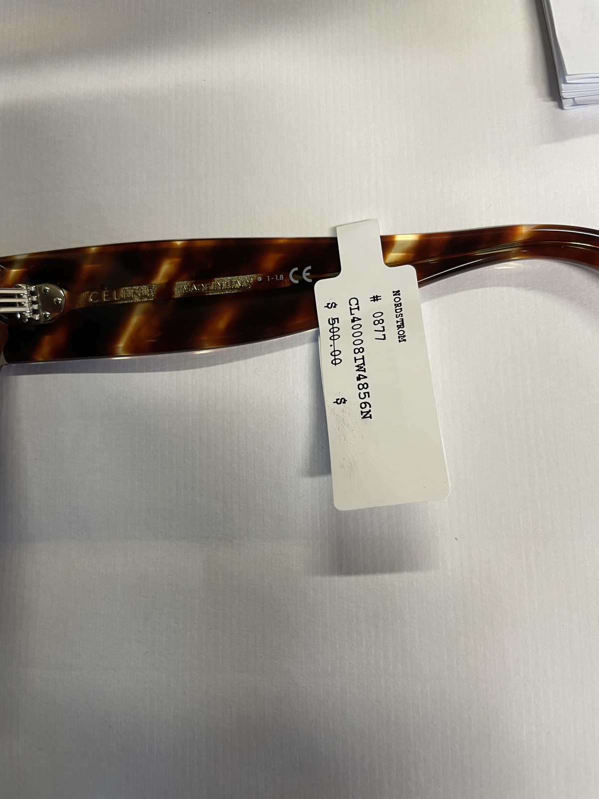 NEW CELINE SUNGLASSES CL40008I 56N WOMEN HAVANA ROUND CL 40008I 56N CELINE Havana CL40194U 53A Round Sunglasses With Gold  main image 2