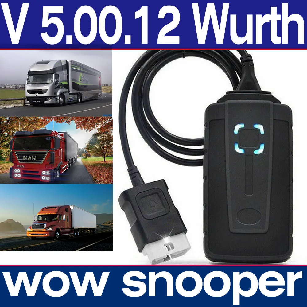 Popular Wow Snooper Bluetooth Vci Autocom Diagnostic Tool V5.00.12 Update Works - £126.12 GBP