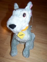 Disney Lady &amp; The Tramp 12&quot; Plush Gray Tramp Puppy Dog Toy Factory with ... - £14.34 GBP