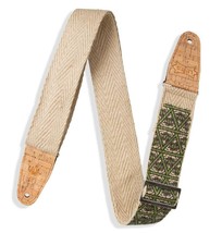 Levy’s 2&quot; Hemp Webbing Guitar Strap, Natural, Multi Colored - £28.03 GBP