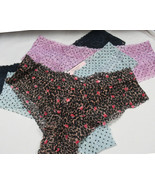 Victoria&#39;s Secret Panty Panties Underwear FLORAL LACIE CHEEKY Size LARGE... - £12.19 GBP