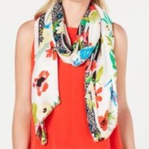 INC International Concepts Women&#39;s INC Rainforest Printed Pashmina White NWT - $12.77