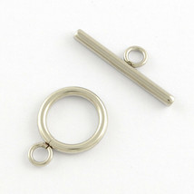 Steel Toggle Clasps Antiqued Silver Bracelet Necklace T Clasps 5 Sets Findings - £3.89 GBP