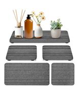 Vegoran 3PCS Grey Diatomite Stone Sink Tray 4x8in Water Absorbing Fast Dry - $87.16 MXN