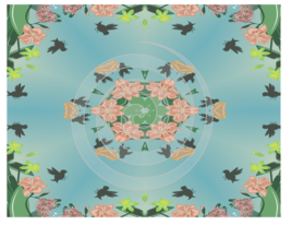 Kaleidoscope Background 25a-Digital ClipArt-Art Clip-Gift Tag-Tshirt--No... - $93.20 MXN