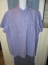 APT 9 Short Sleeve Textured Purple Button Down Shirt Size 2XL Men&#39;s NEW - £22.80 GBP