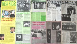 New Kids On The Block ~ (30) Color And B&amp;W Articles From 1990 ~ B2 Clippings - £8.72 GBP