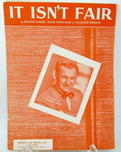 It Isn&#39;t Fair Sheet Music Piano Voice Ukulele 1933 Vintage Sammy Kaye US... - $12.86