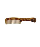 Vintage Goody Comb Mock Tortoise Shell Animal Print 8” Wide Teeth Brown ... - $9.85