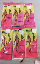 Vintage N.T. Gates &amp; Co Stay-Up Knee-Highs Stretch Stockings Nylon Lot of 6 &#39;70s - £37.34 GBP