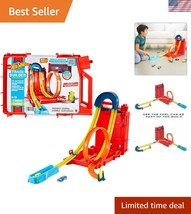 Epic Stunt Box Toy Car Track Set - Create &amp; Race with 14 Components Incl... - $40.50