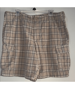 Tan and Blue Cargo Shorts Lightweight Casual - $10.76 CAD