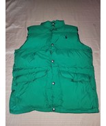 Polo Ralph Lauren Reversible Puffer Down Vest Jacket Boys Green/Blue Sz ... - $29.49