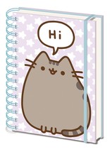 PUSHEEN A5 Spiral Bound Lined 80 Page Note Book HI &amp; BYE Design Notebook - $12.01