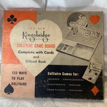 Vintage Kingsbridge Solitaire Game Board Deck Cards and Official  Book C... - $20.00