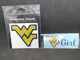 West Virginia Mountaineers color logo reflective Domed auto vinyl decal ... - £11.87 GBP