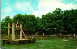 Vtg Postcard Arkansas AR - Swimming Pool, at Devil&#39;s Den State Park UNP M13 - £2.76 GBP