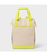 Sun Squad Backpack Cooler 24 Cans 20.4qt Beige Yellow PEVA Liner Adjustable - $28.41 CAD