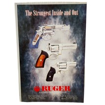 Sturm Ruger Pistol Print Ad 1995 Vintage The Strongest Inside and Out - $17.99